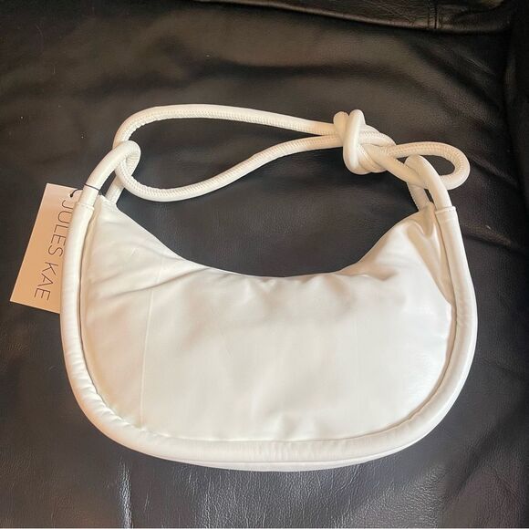 Jules Kae Luna Rope Hobo bag purse in White NWT - Picture 4 of 11